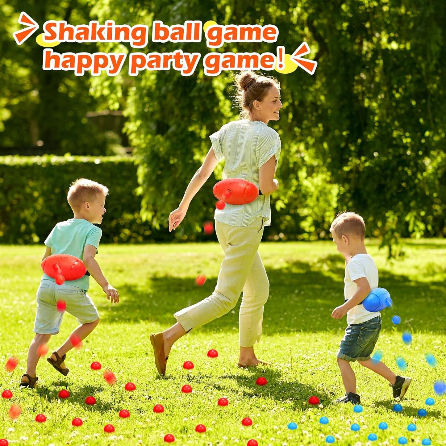 Skirfy Party Shaking Swing Balls Game Set for Kids Adults,Backyard Family Toy with 40 Balls, Birthday Thanksgiving Games Outdoors Indoors Bachelorette Party Games for Boys and Girls Age 5 6 7 8 9+
