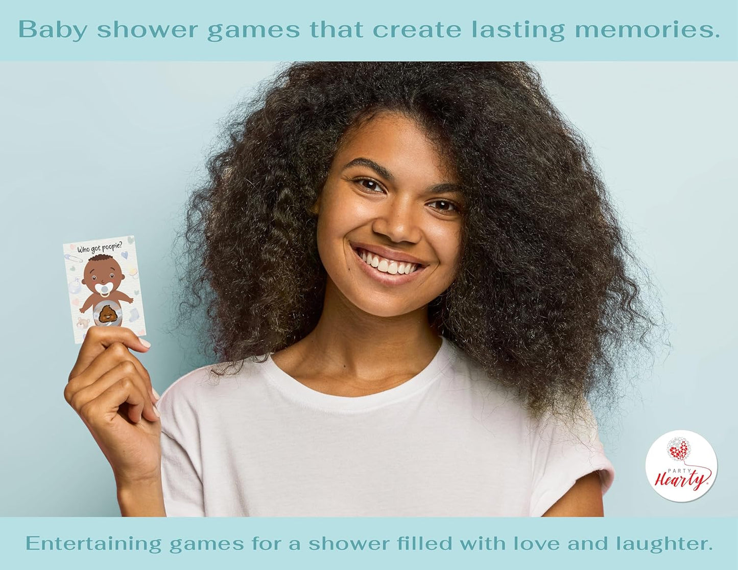 Party Hearty Baby Shower Games for Boy, 66 Poopie Emoji Scratch Off Lottery Tickets, Baby Games Ideas, Scratch Off Game