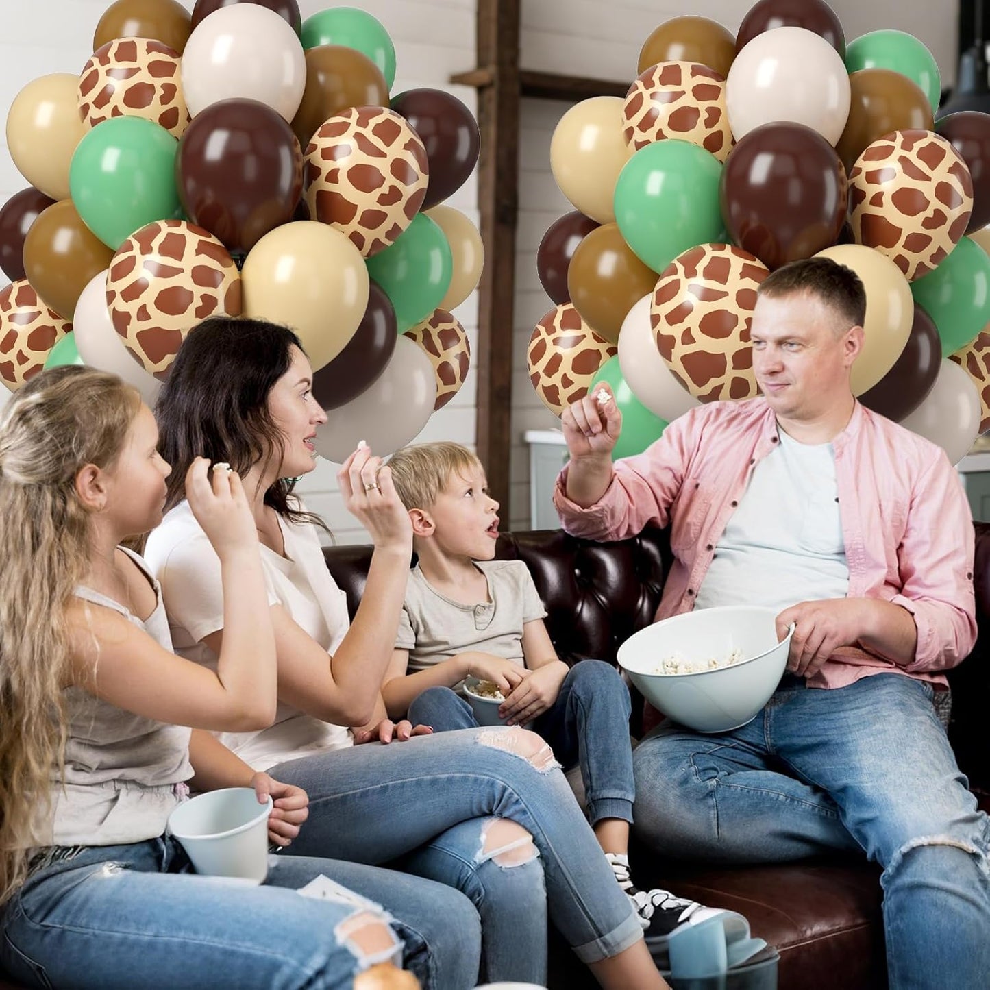 Green Brown Balloons, 50PCS 12Inch Safari Jungle Balloon with Sage Green Brown Gold Cream Balloons Retro Khaki Apricot for Giraffe Woodland Animal Baby Shower Birthday Wild Party Decorations