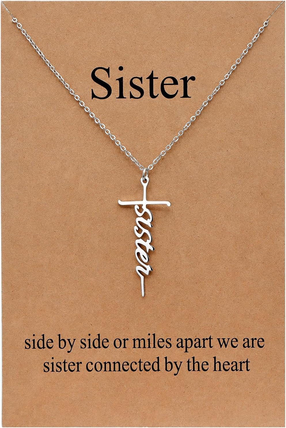 Lcherry Faith Cross Pendant Necklace for Women Religious Christian Jewelry Mother's Day Gifts for Women