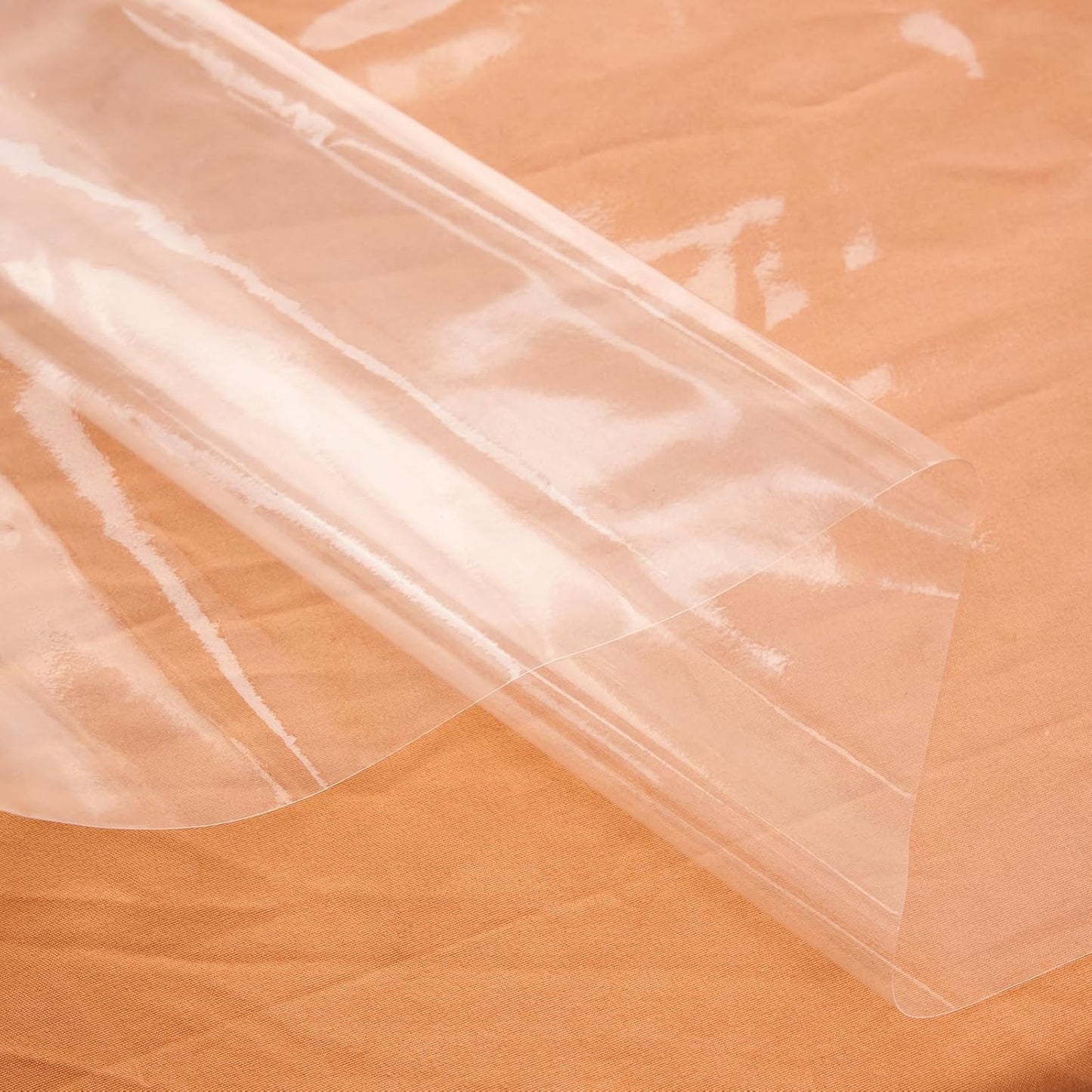 Clear Plastic Tablecloth Protector Rectangle 60x120 inch Waterproof Oilproof Stain Resistant Wipeable Table Cover for Dining Tables