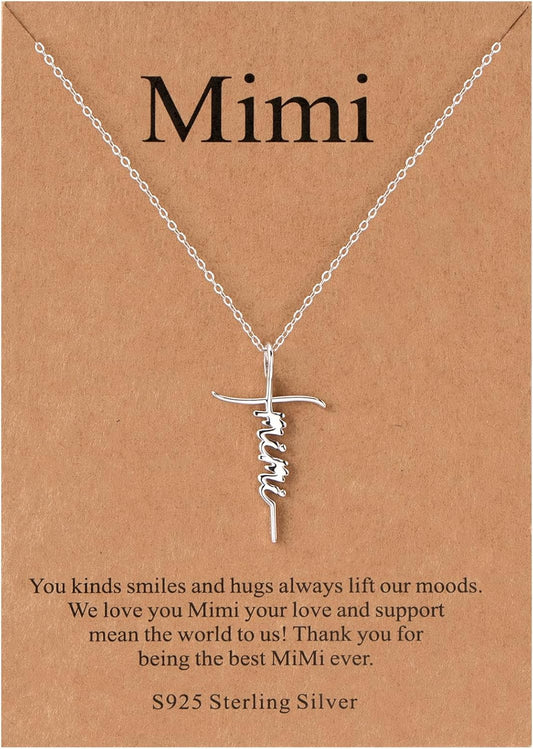 Lcherry Faith Cross Pendant Necklace for Women Religious Christian Jewelry Mother's Day Gifts for Women