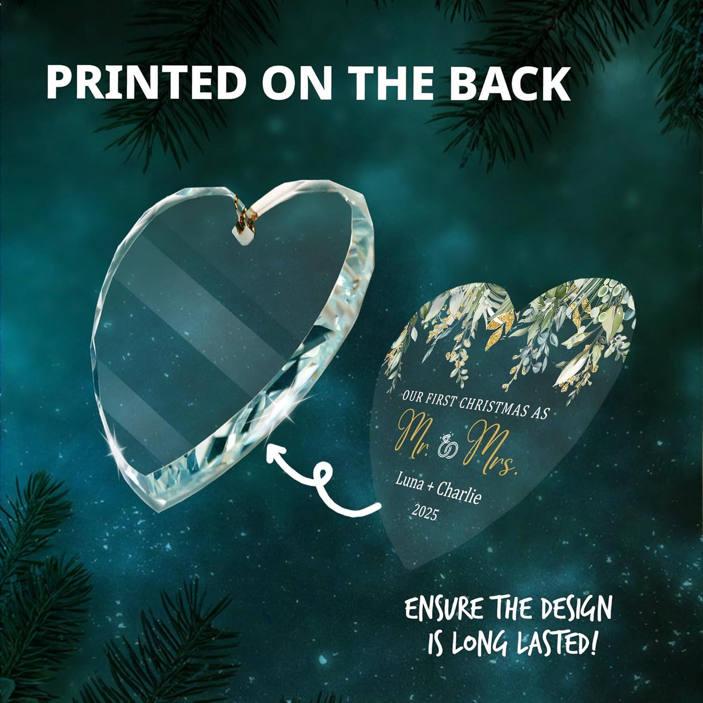 Personalized The Year We Became Mr. & Mrs. 2025 Ornament – First Christmas Married Ornaments – Wedding Ornament 2025 Gift for Couples – Just Married Ornaments Gifts for Newlyweds