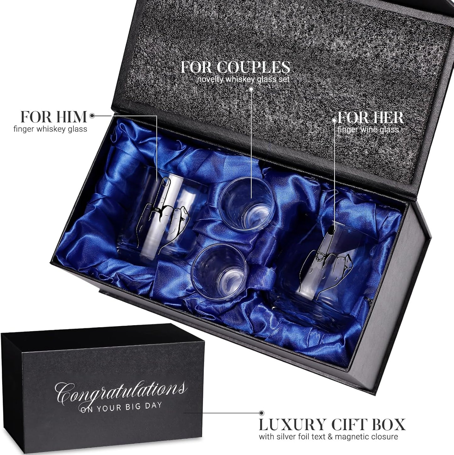 Engagement Gifts for Couples - Wedding Gifts, Unique Engagement Gift, Bridal Shower gifts, Cool Couple Gift for Newlywed Mr and Mrs Him and Her