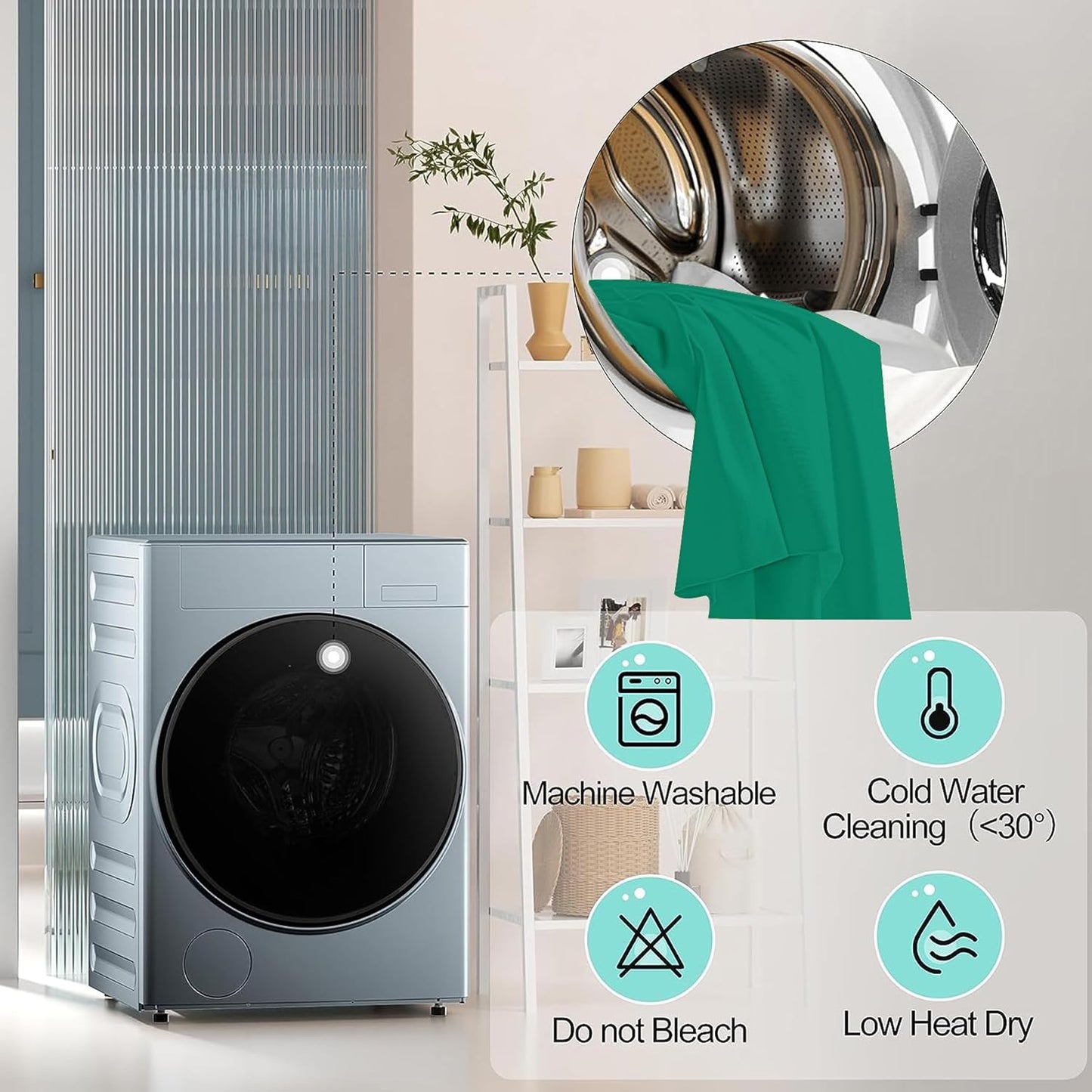 6 Pack Emerald Green Spandex Tablecloth for 8 Foot Rectangle Tables, Wrinkle Free Fitted Table Cloth Cover 8FT Green Stretchy Tablecloths with Skirt for Parties Weddings Birthday Banquet Baby Shower