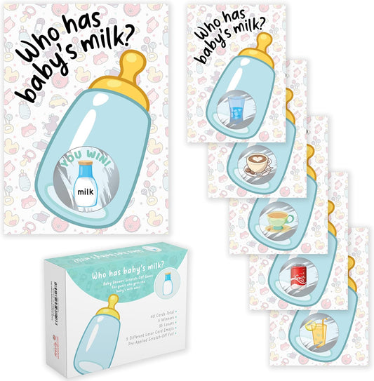 Party Hearty Baby Shower Games for Boy, 40 Emoji Scratch Off Lottery Tickets, Baby Games Ideas, Scratch Off Game, Blue