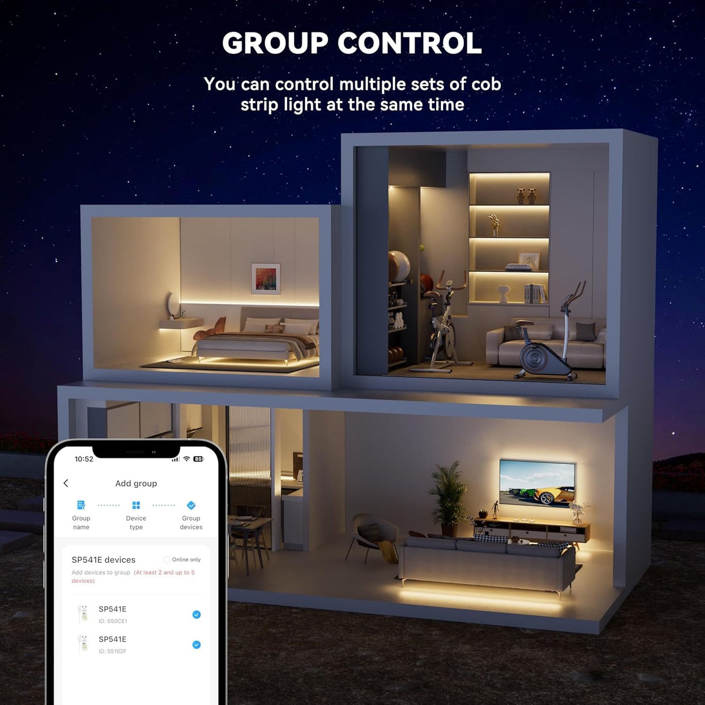 PAUTIX COB LED Strip Light 32.8ft/10m,Work with Alexa/Google Assistant,4800LEDs Warm White 3000K,CRI93+ Super Bright High Lumen,Dimmable 24V Flexible LED Light Strip,for Home&Office DIY Lighting