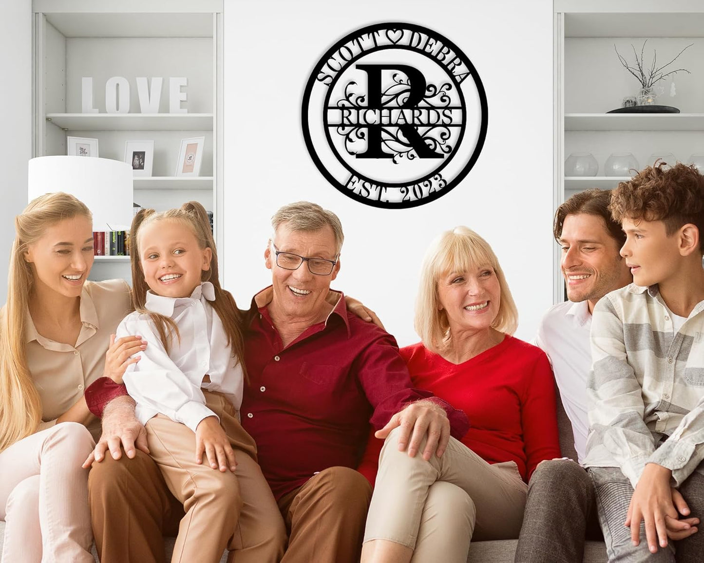 Wedding Gifts for Couples 2025 Last Name Signs for Home Personalized Metal Signs Monogram Wall Decor Personalized Family Name Anniversary Wedding Gift