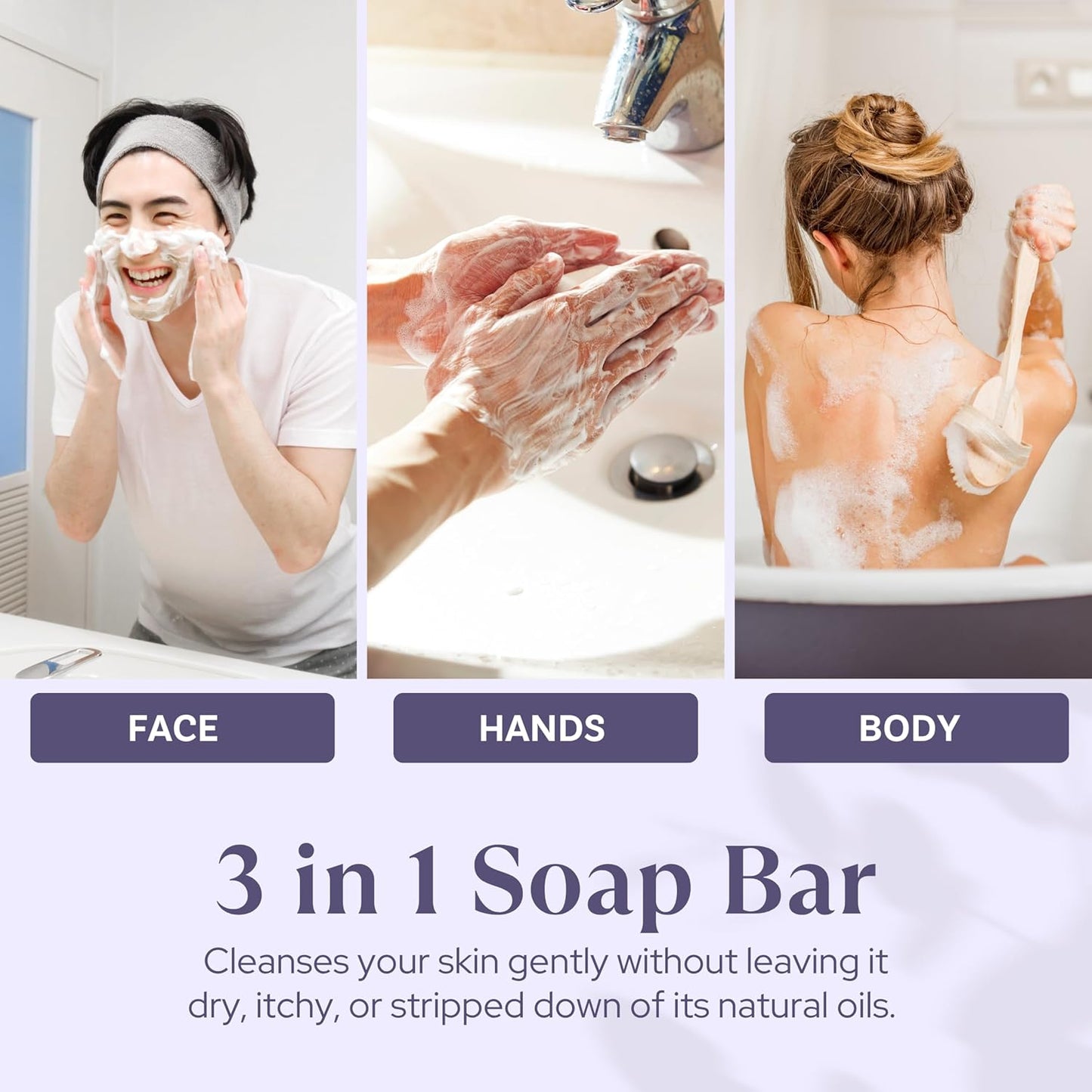 Wavertree & London Flower Market Scented Natural Soap (2 Bars), 7oz Moisturizing French Triple Milled Soap Bars enriched with shea butter - Pure Plant Based Bath & Body Bars for All Skin Types