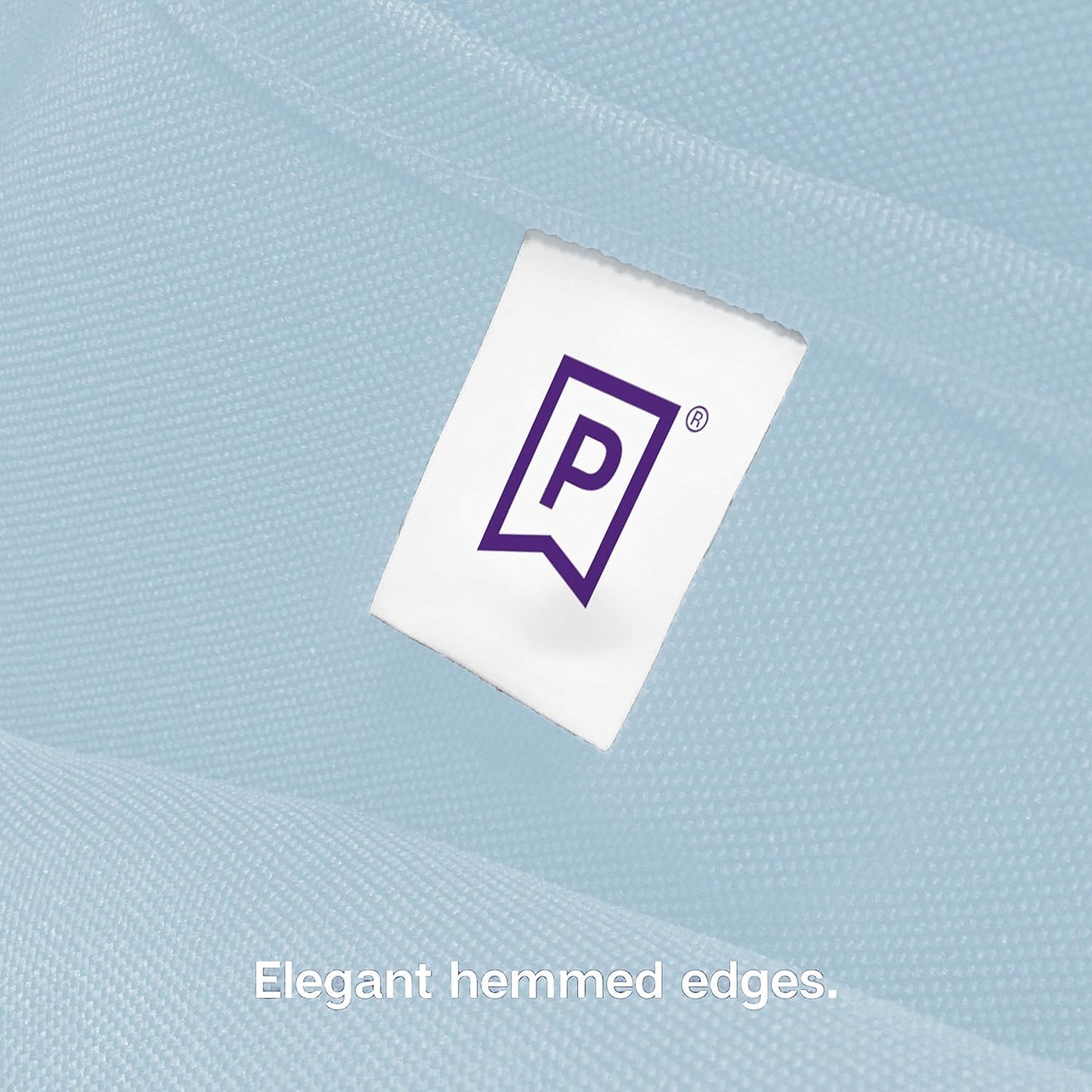 Gee Di Moda Fitted Tablecloth - 48 x 30 Inch Baby Blue Fitted Table Cloth for 4 Foot Rectangle Table - Heavy Duty Washable Fabric - for 4 Ft Buffet Table Holiday Party Dinner Wedding & Trade Show