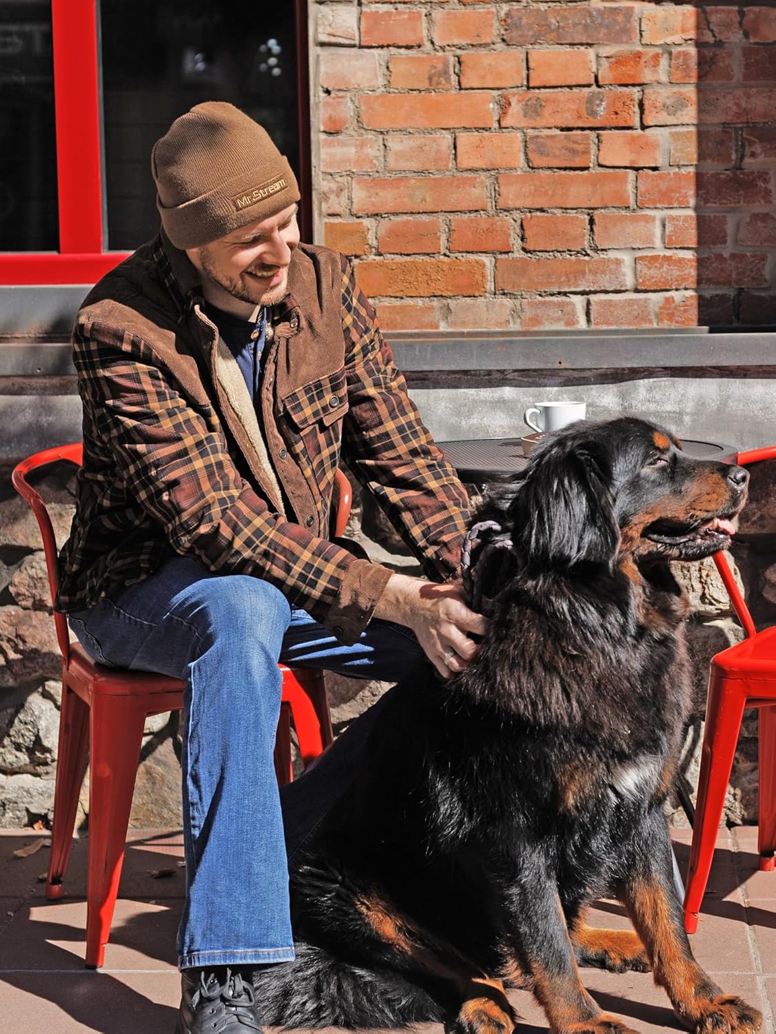 Mr.Stream Men's Outdoor Casual Vintage Long Sleeve Plaid Flannel Button Down Shirt Jacket