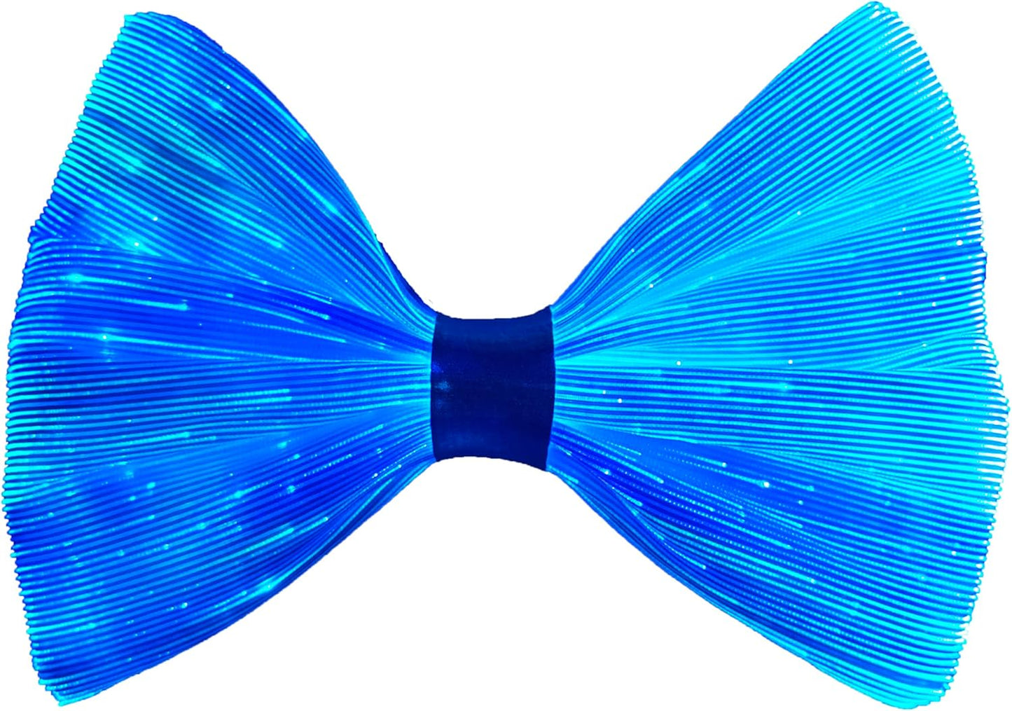 LED Light Up Bow Tie Wireless for Men - Flashing Fiber Optic Bowtie Glow in the Dark for Party Halloween Christmas