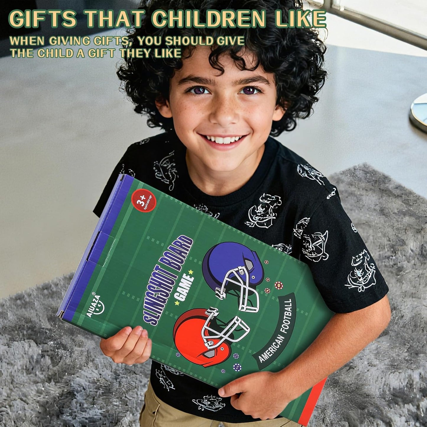 Rugby Fast Classic Slingshot Puck Game Wooden Air Hockey Board Games for Family Game Night or Friends Party,Table Games for Adults and Kids, Test Your Speed and Accuracy,2-Player（Large Size）