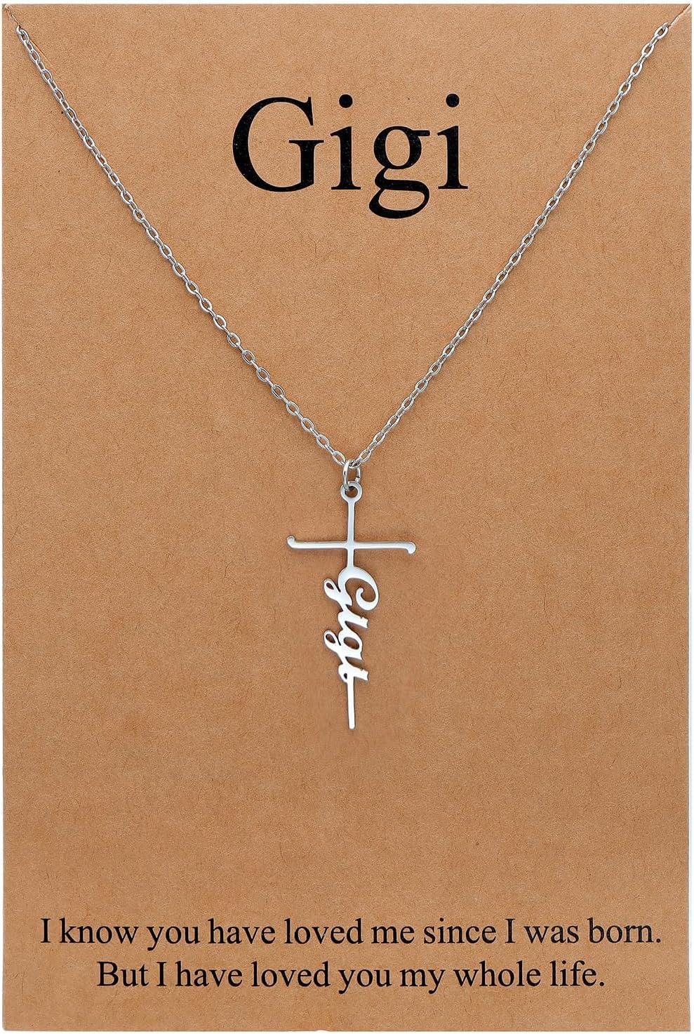 Lcherry Faith Cross Pendant Necklace for Women Religious Christian Jewelry Mother's Day Gifts for Women