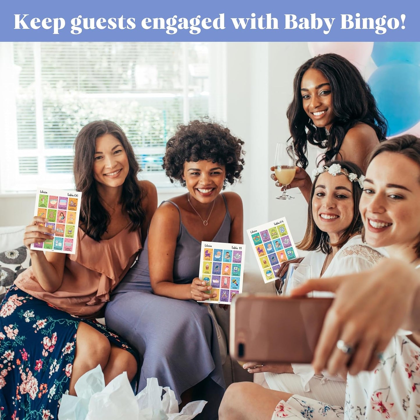 Baby Shower Loteria Bilingual - Baby Loteria For Babies Shower Games Spanish And English, Funny Party Bingo Game For 50 Players