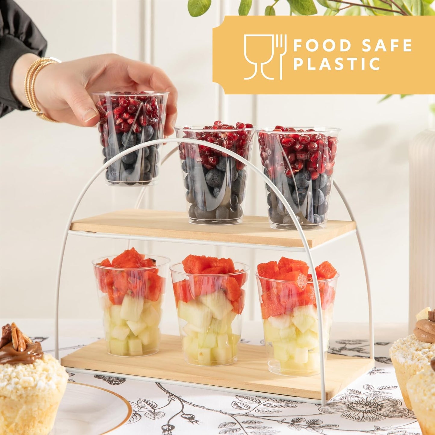 PLASTICPRO Disposable 7 oz Crystal Clear Plastic Tumblers for Party's & Weddings pack of 100