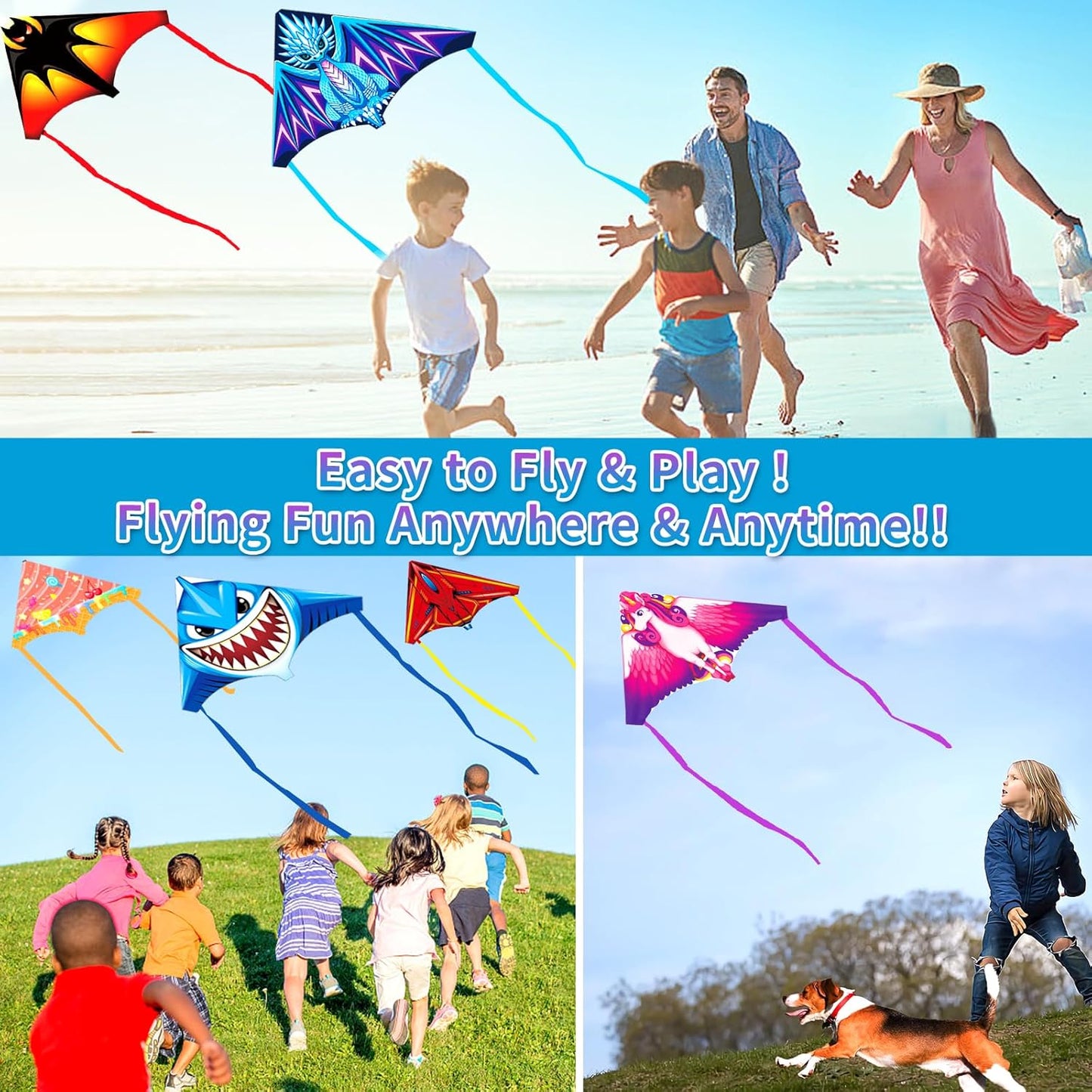 Mini Kites for Kids,Finger Launcher Kites Easy to Fly,Party Favors for Kids 4-8-12 Outdoor Toys Beach Games,Treasure Box Toys for Classroom Prizes Mini Kite Bulk