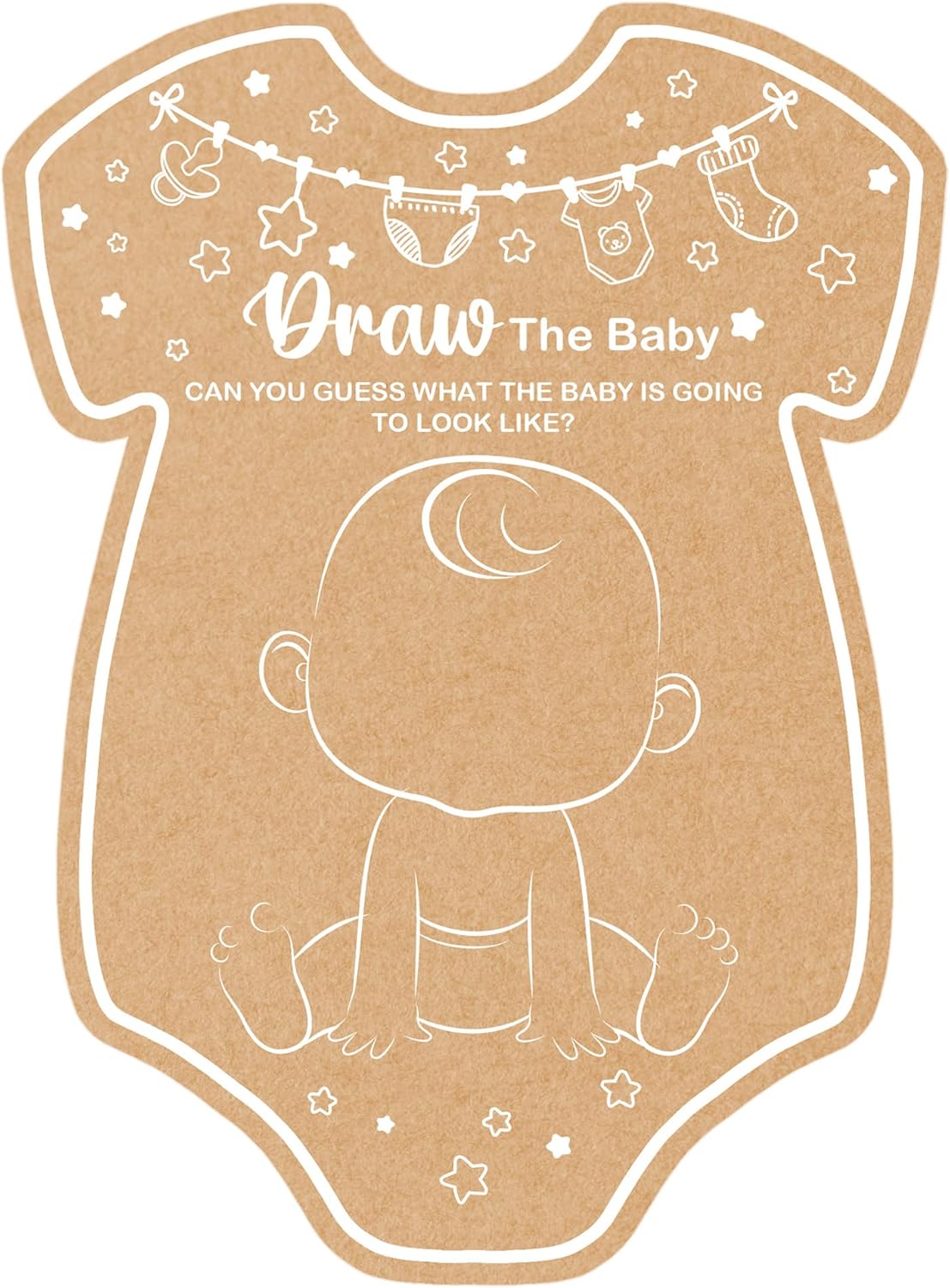 Baby Shower Games, Draw The Baby, Baby Shower Game, Set of 30 Cards, Baby Games for Baby Shower, Baby Shower Decorations, Baby Shower Ideas