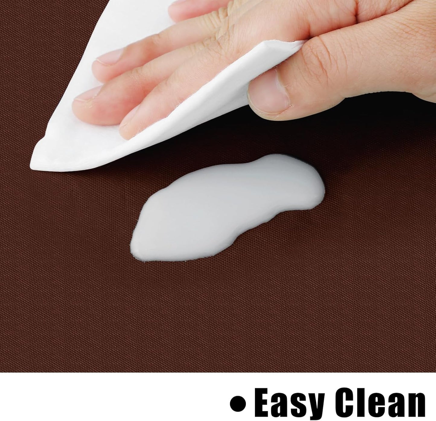 homing Rectangle Vinyl Tablecloth, Waterproof Spillproof Plastic Flannel Backed Table Cloth, Wipe Clean Table Cover for Dining, Buffet Parties and Camping (Coffee, 54" x 108")