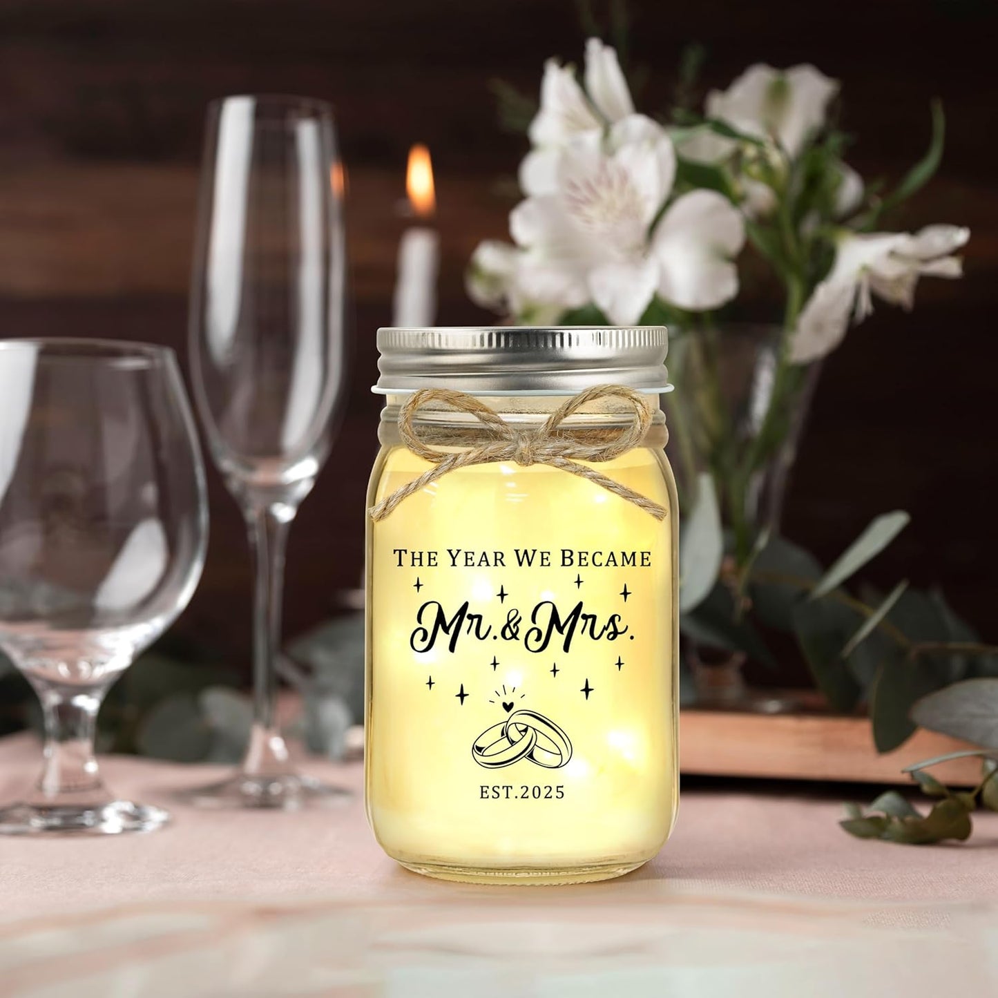 Wedding Gifts for Couples 2025, Bridal Shower Gifts, Engagement Gift for Couples, Wedding Decor, Mr & Mrs Gift for Newlyweds