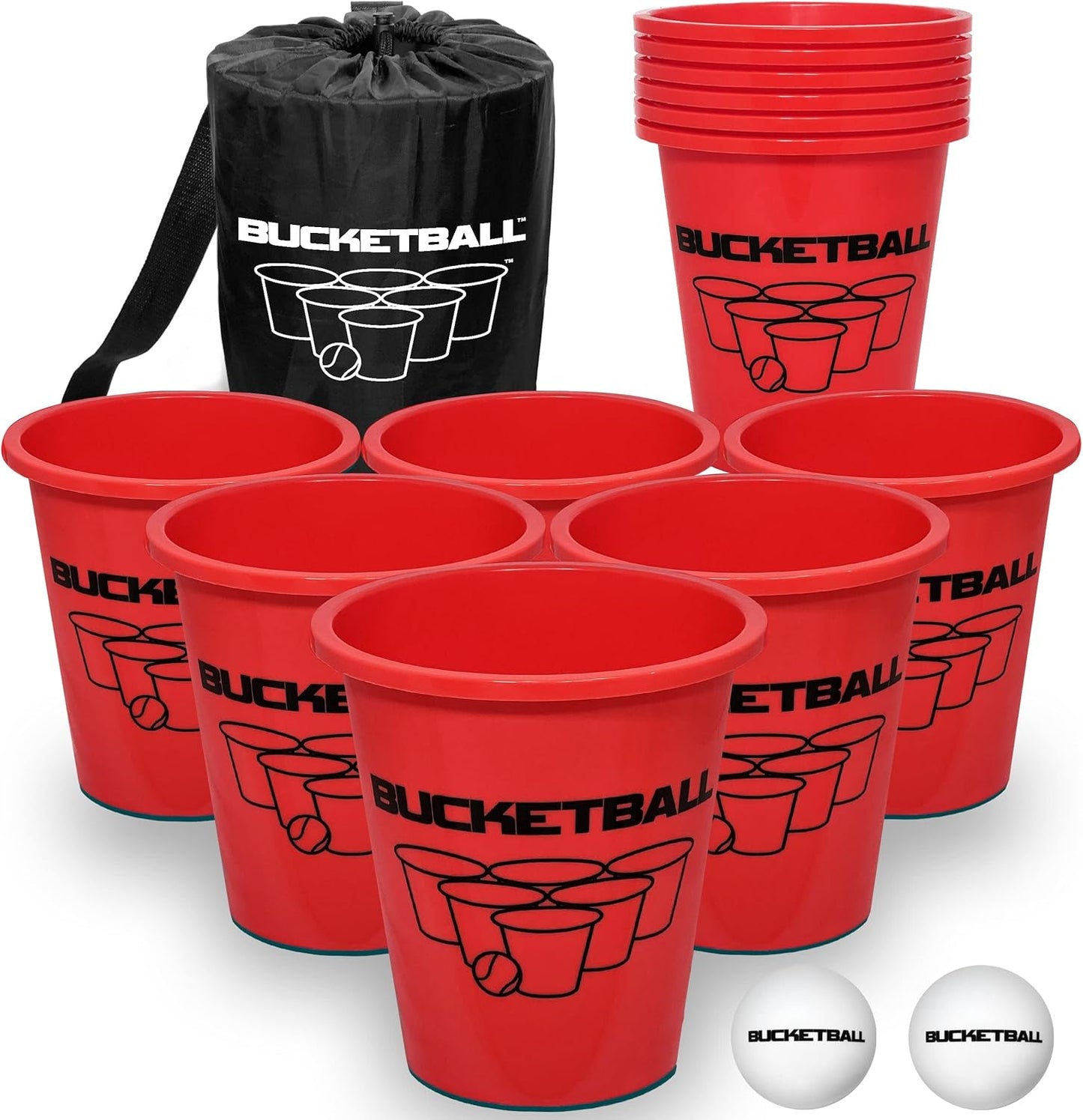 BucketBall | Original, Largest & Most Durable Brand | Supports USA Jobs | Ultimate Outdoor & Tailgate Game | Perfect for Beach, Pool, Lawn, Yard, Camping