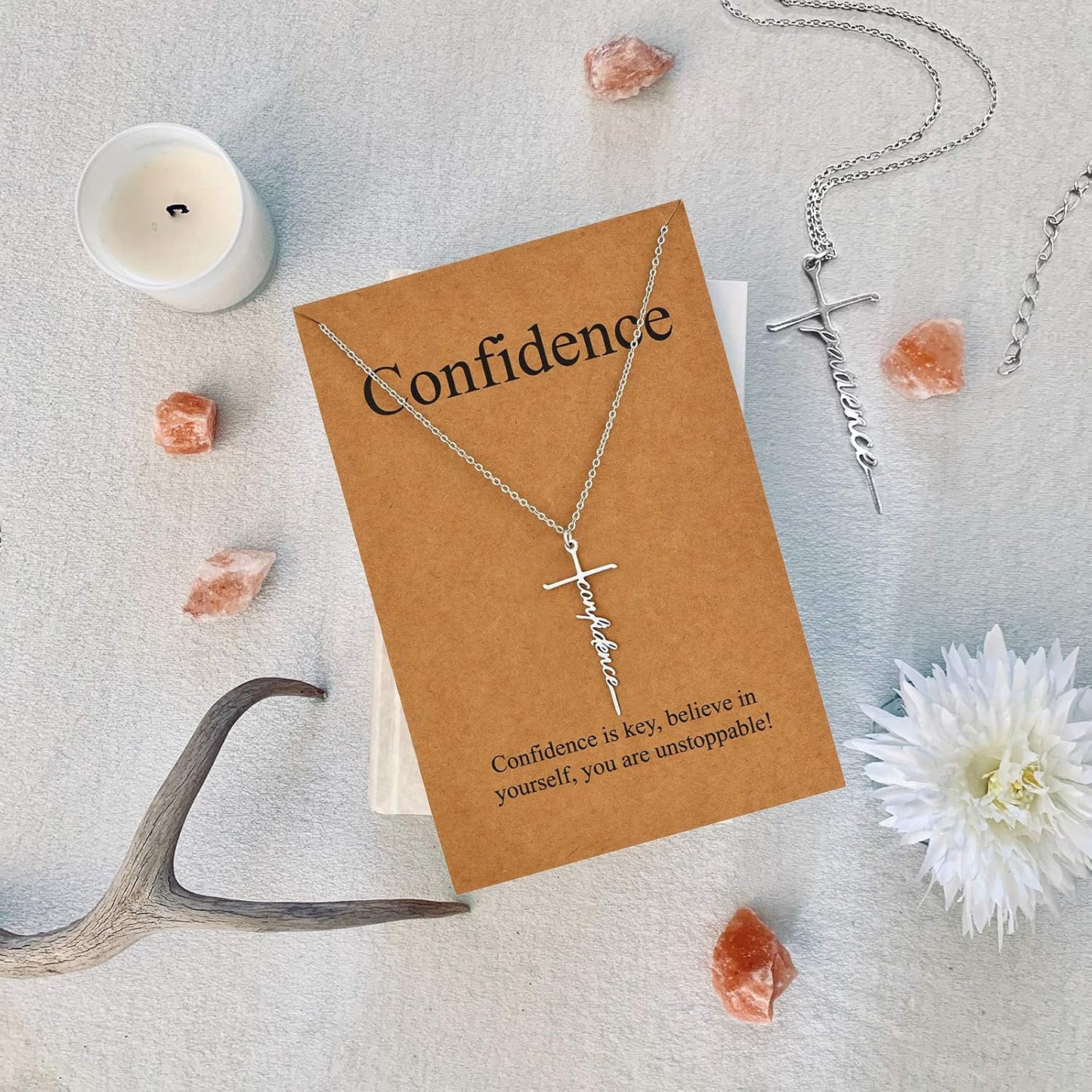 Lcherry Faith Cross Pendant Necklace for Women Religious Christian Jewelry Mother's Day Gifts for Women