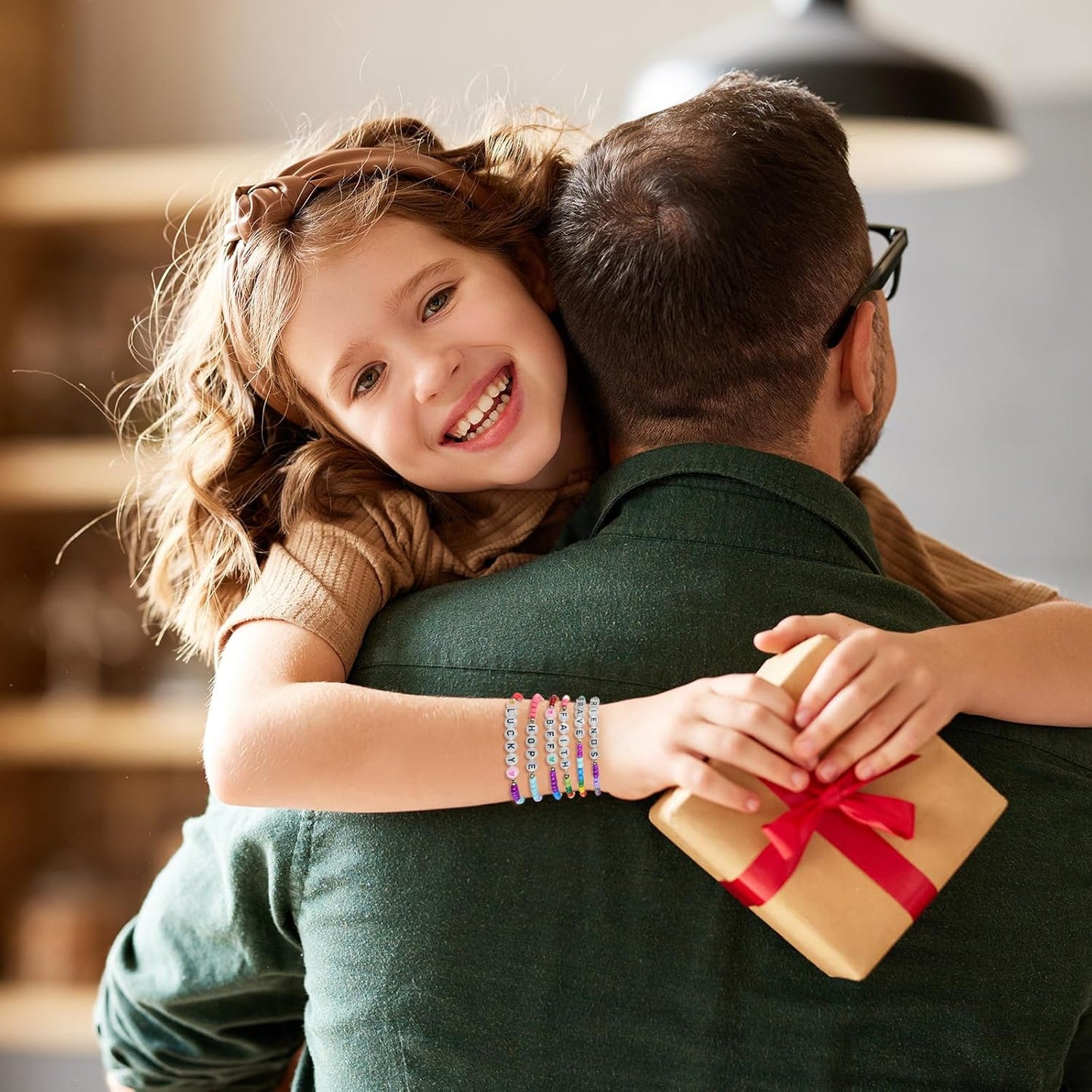 Cunno 36 Pcs Kids Friendship Bracelets for Girls Women Beads Bracelets Surfer Stretch Beaded Cute Colorful jewelry for Birthday Goodie Bag Stuffers Fillers School Gifts Party Favors(Delicate Style)