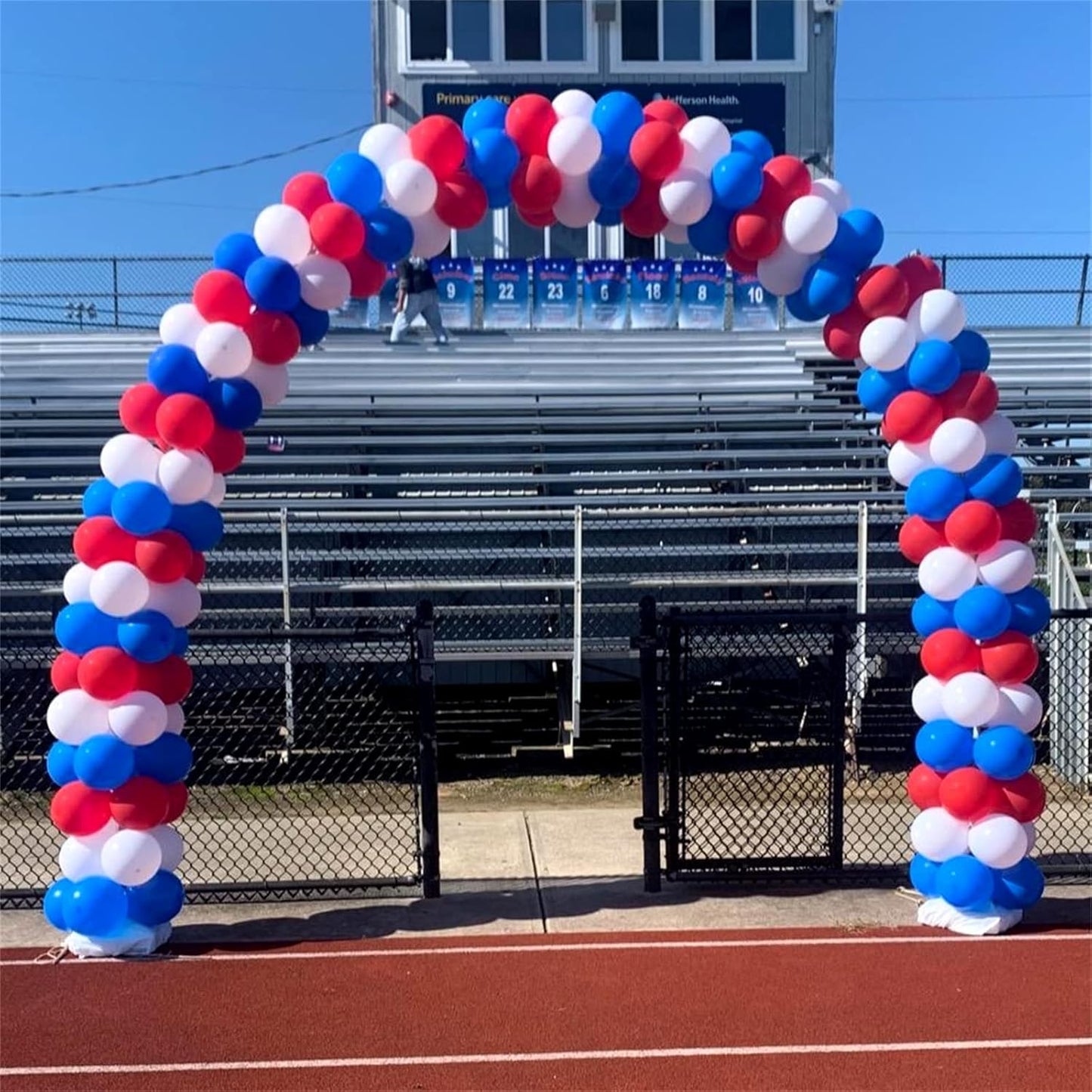 75 Pcs Red, White & Blue Balloons - 12 Inch Matte Red, Royal Blue, White Helium Latex Balloons for 4th of July, Memorial Day, Birthday, Baby Shower Parties