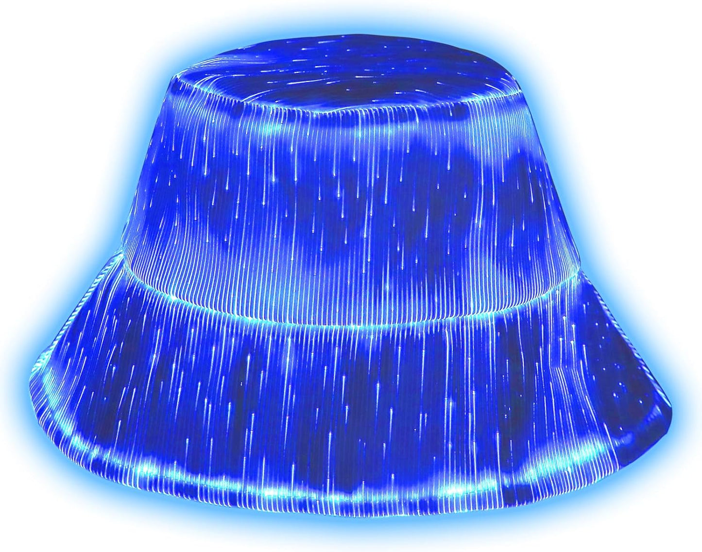 LED bucket hat, Rave hat with light up hat 7 colors crazy hat, Glowing in the dark hat with USB rechargeable