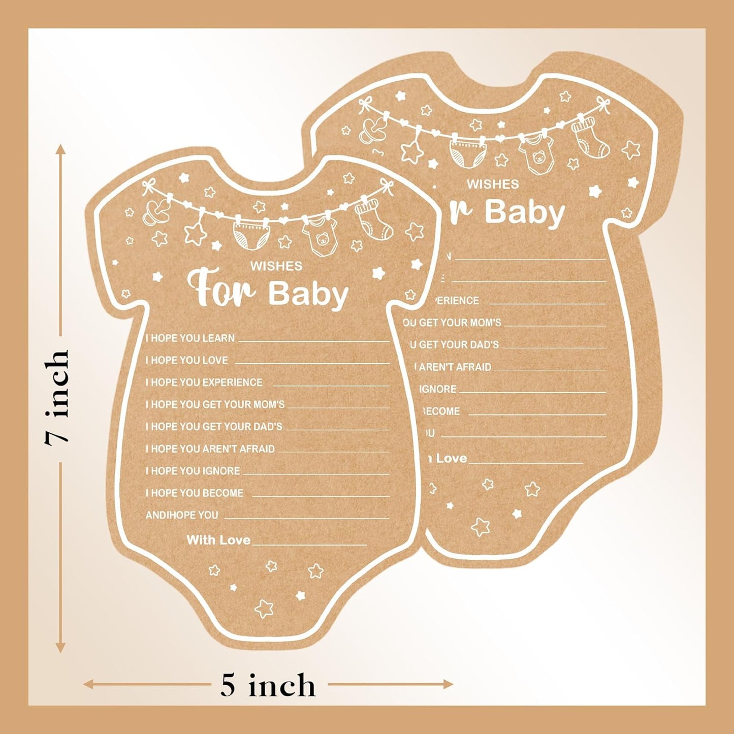 Baby Shower Games, Wishes for Baby, Baby Shower Game, Set of 30 Cards, Baby Games for Baby Shower, Baby Shower Decorations, Baby Shower Ideas