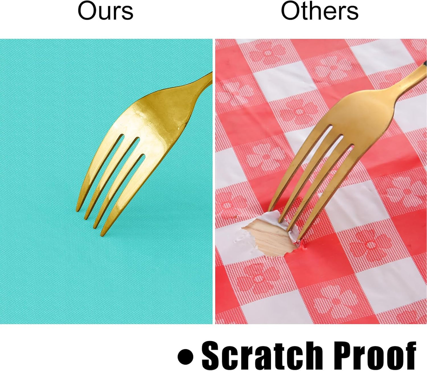 homing Rectangle Vinyl Tablecloth, Waterproof Spillproof Plastic Flannel Backed Table Cloth, Wipe Clean Table Cover for Dining, Buffet Parties and Camping (Teal, 52" x 70")