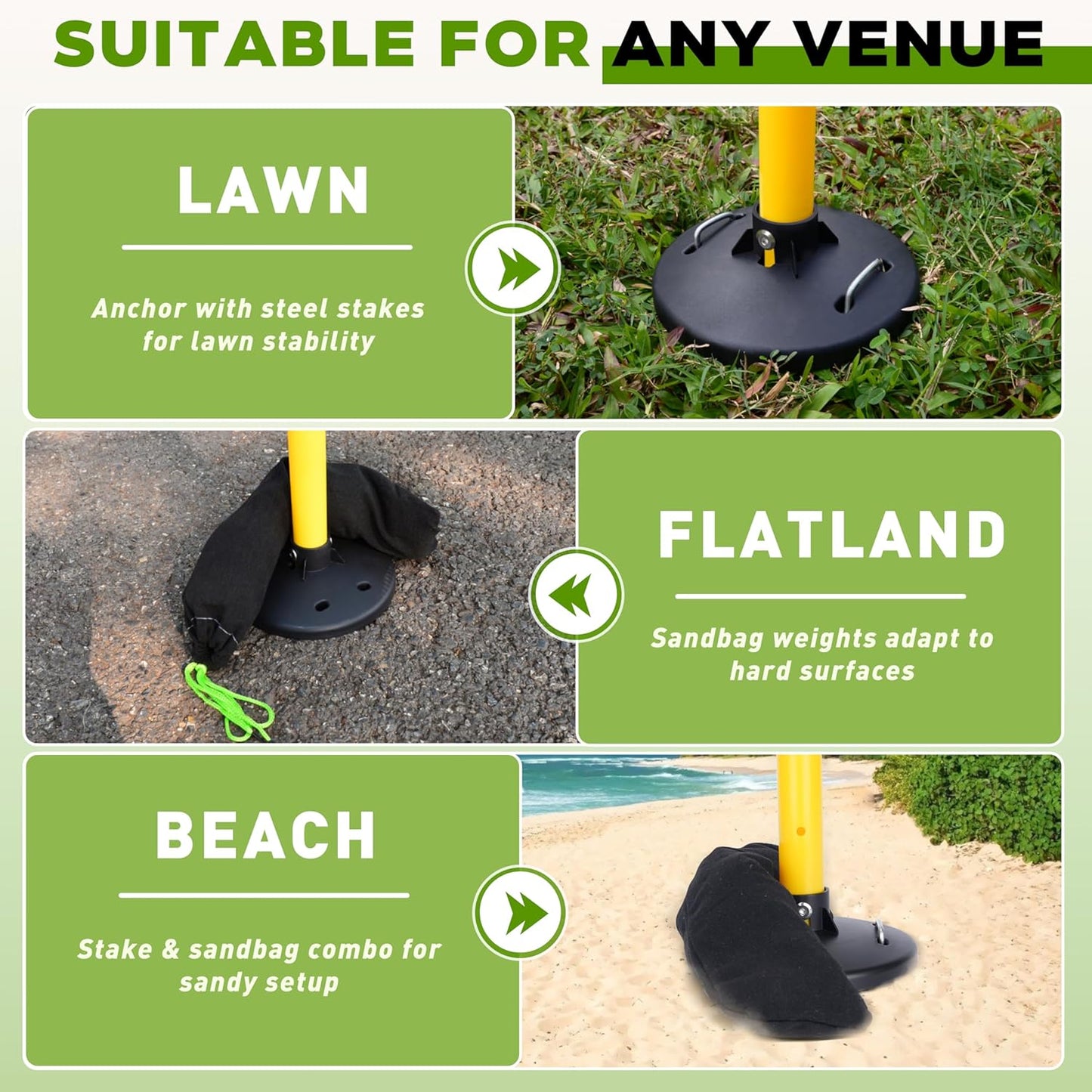 Teamaze Flying Disc Game Set with Height-Adjustable Poles & Score Tracker, Outdoor Bottle Toss Game for Beach, Lawn, Camping, Polish Horseshoes Set for Family & Friends Party Games