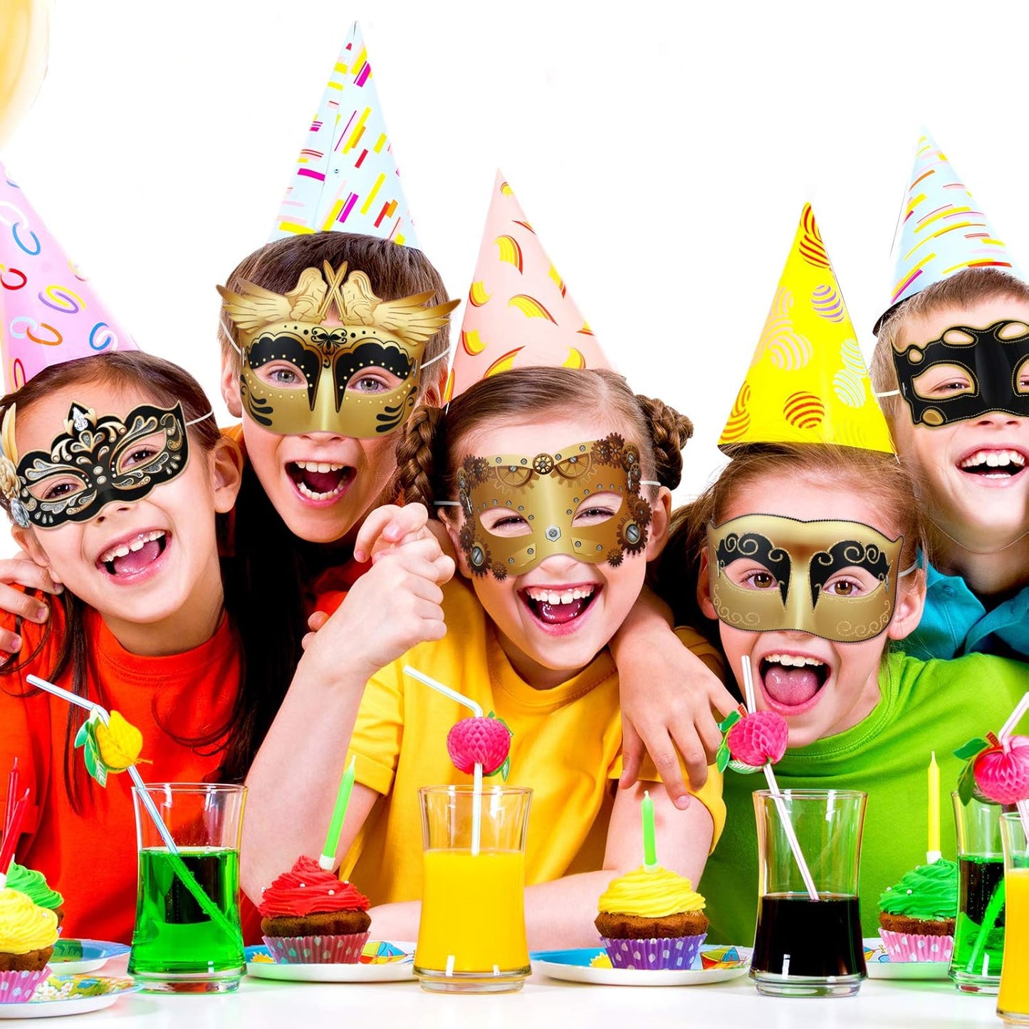 Sumind 12 Pieces Mardi Gras Mask Bulk Venetian Carnival Mask Retro Punk Masquerade Party Decoration for Mardi Gras Fancy Costume Halloween Party Supplies