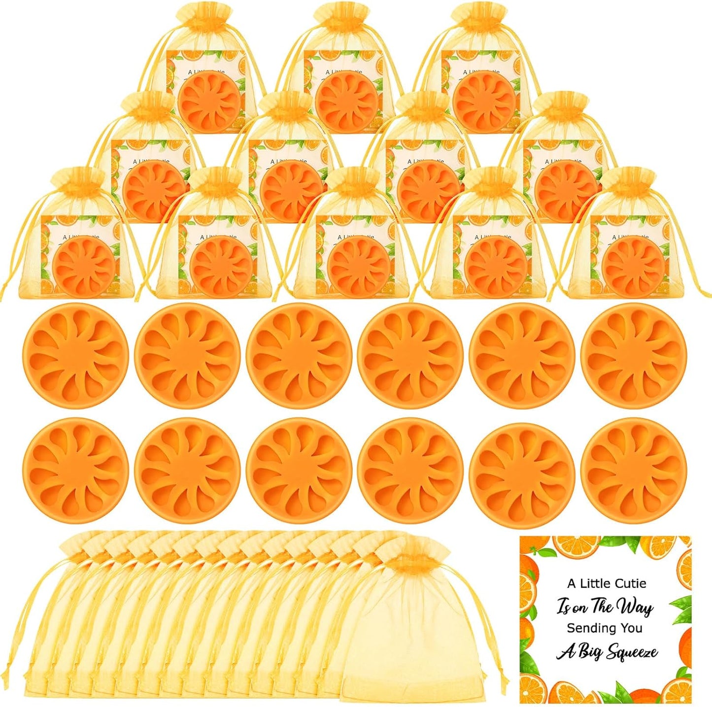 50 Sets Little Cutie Baby Shower Party Favor Orange Soap Gifts Bulk Orange Soaps with Card and Bag for Wedding Gifts Bridal Party Baby Shower Decorations Clementine Little Cutie Theme Favors