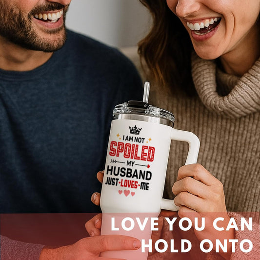 Christmas Gifts for Wife from Husband, Anniversary Wedding Gifts for Wife, Wifes Birthday Gift Ideas, Wifey Cup Present for Her - Wife Gift for Valentine's Day, Christmas - Wives Coffee Mug 40 Oz