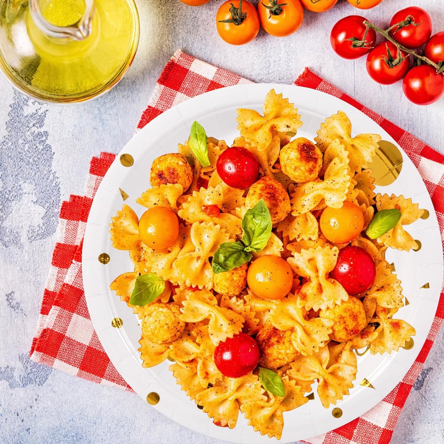 200PCS Birthday Decorations, Party Supplies, Disposable Happy Birthday Tableware Set, Paper Plates Napkins Cups, Plastic Forks Knives Spoons （25Guests） (White)