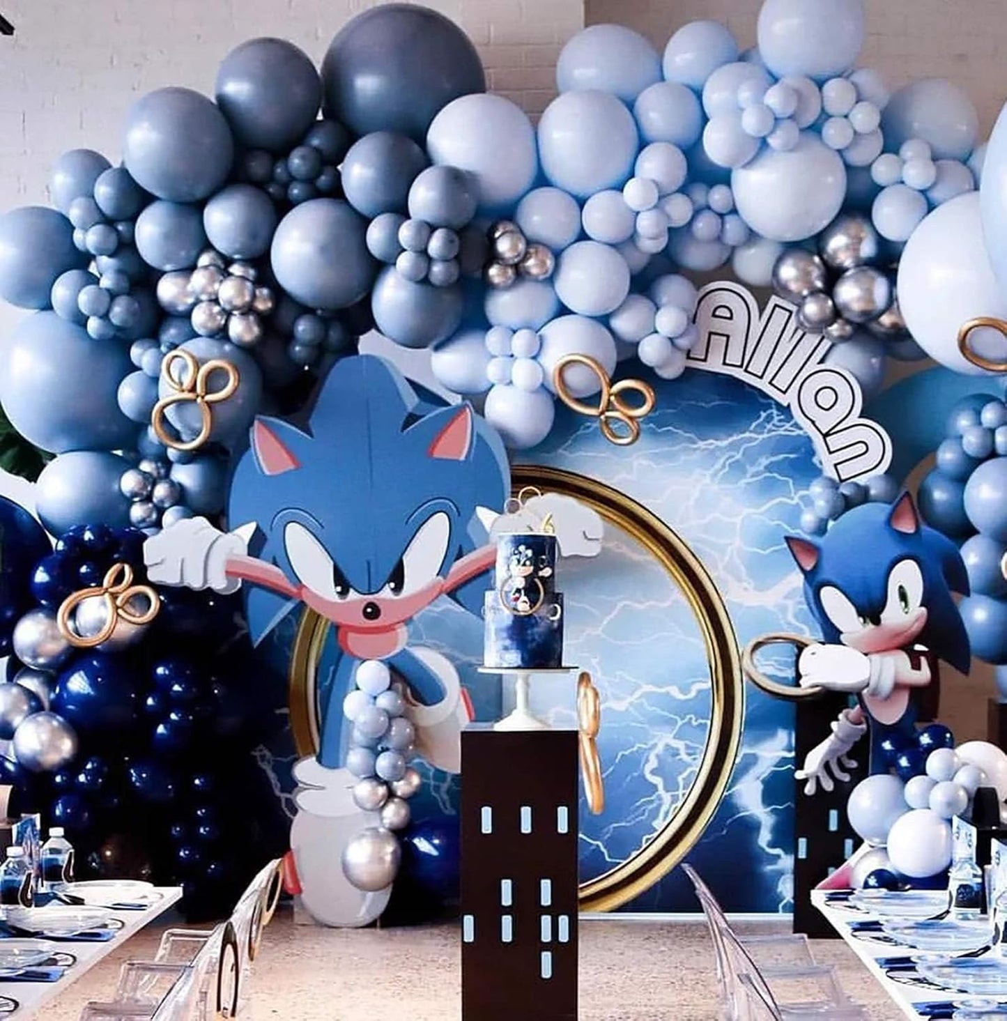 KALOR 12 Inch Retro Mist Blue Balloons, 50 Pcs Latex Helium Balloons for Kid's Birthday Party, Baby Shower, Wedding, Graduate Party Decorations