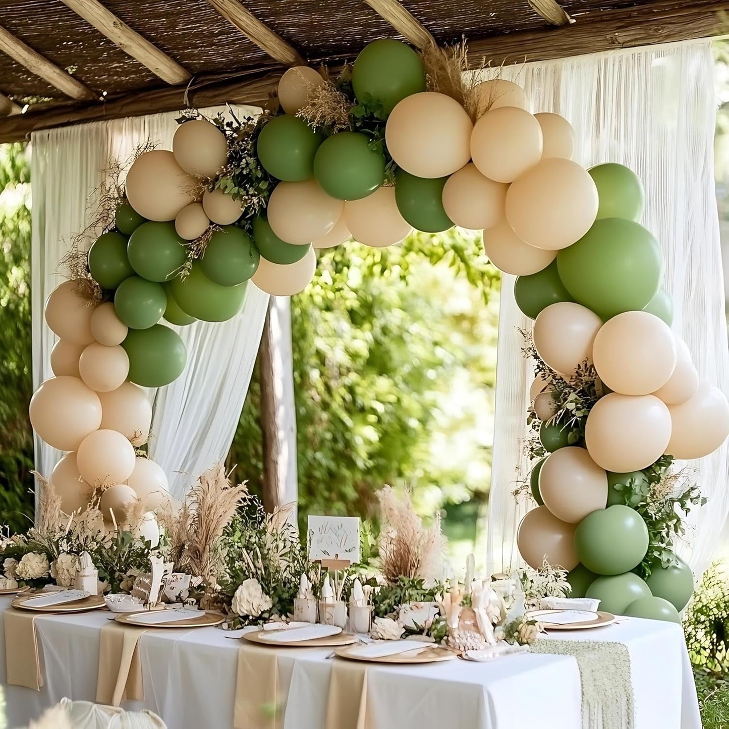 Sage Green Balloons, 125 PCS Assorted Sizes 18 inch, 12 inch, 10 inch, 5 inch - Great for Wedding Decorations, Family Gathering Parties, Balloon Garlands and Balloon Arch