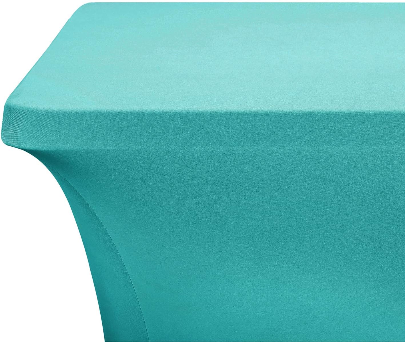 LZY Spandex Fitted Stretch Table Cover for 6 ft or 4ft or 8ft Folding Table, Rectangular Cocktail Tablecover, Perfect for Party and Banquet