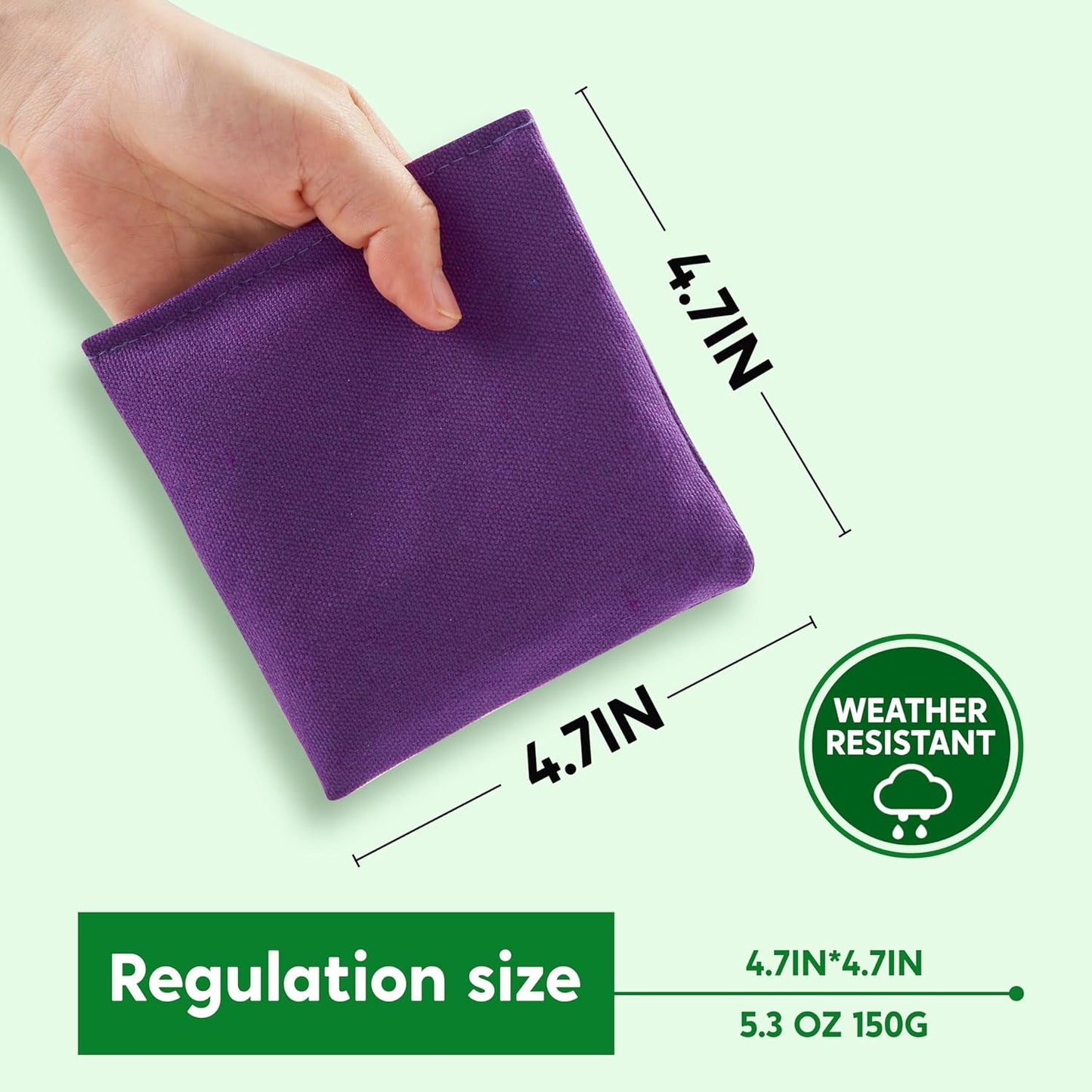 JOYIN 16 Cornhole Bean Bags for Tossing (4.7” x 4.7”), Durable Nylon All-Weather Game, Includes 15 Bean Bags and a Carry Bag, Cornhole Game Set, Party Supplies for Kids & Adults