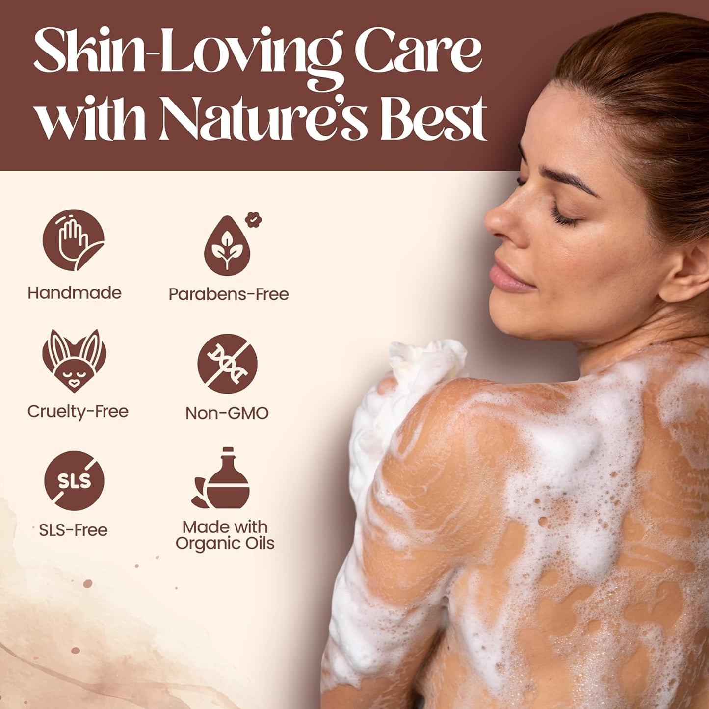 Mary Case All Natural Bar Soap for Men & Women (Set of 4) - Goat Milk Soap Bar with Olive and Coconut Oils - Bath Soaps Bars for Deep Moisturizing and Softening Dry Skin