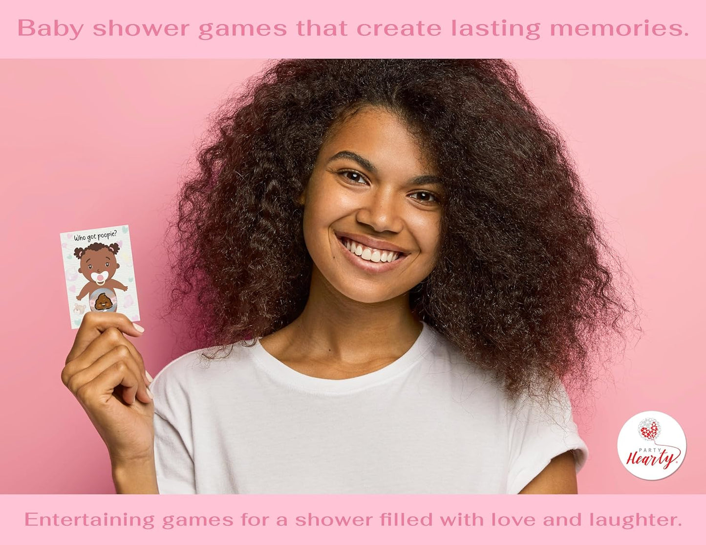 Party Hearty Baby Shower Games for Girl, 33 Poopie Emoji Scratch Off Lottery Tickets, Baby Games Ideas, Scratch Off Game