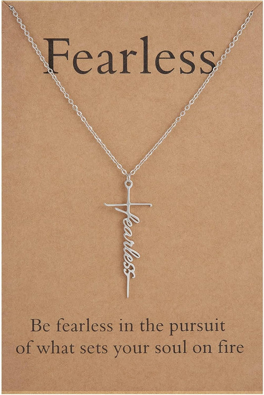 Lcherry Faith Cross Pendant Necklace for Women Religious Christian Jewelry Mother's Day Gifts for Women