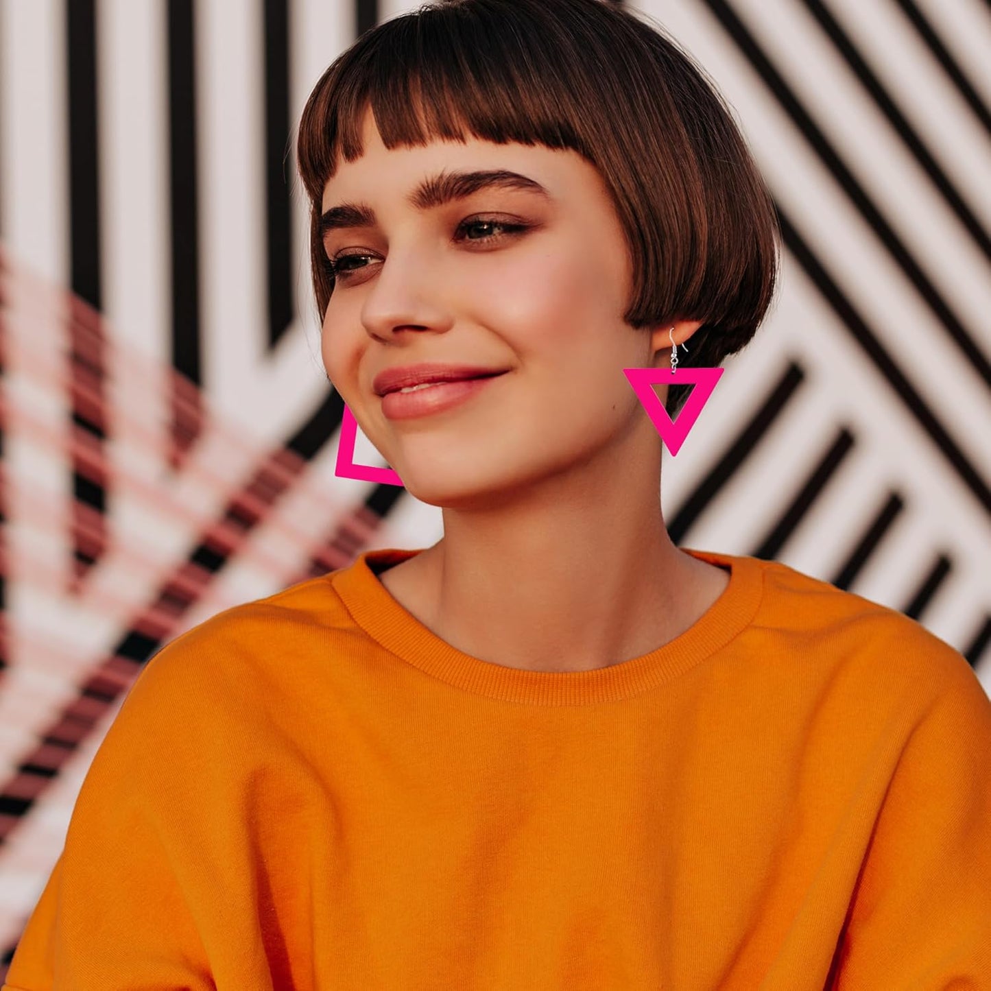 80s 90s Neon Earrings for Women Retro Cassette Tape Hoop Earring Candy Color Lightweight Acrylic Stud Dangle Earrings for 80S Costume Outfits Dancing Glow Party Accessories