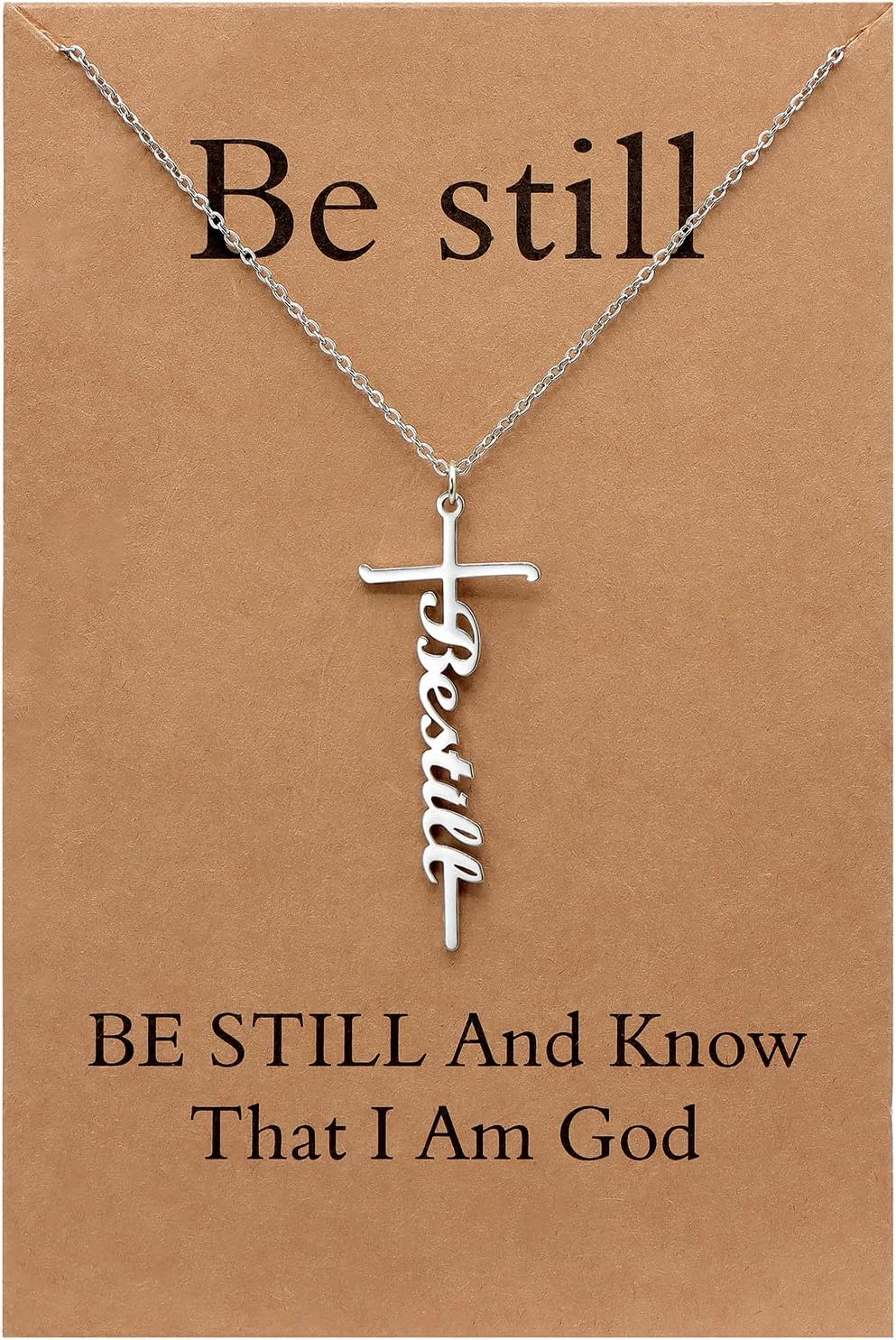 Lcherry Faith Cross Pendant Necklace for Women Religious Christian Jewelry Mother's Day Gifts for Women