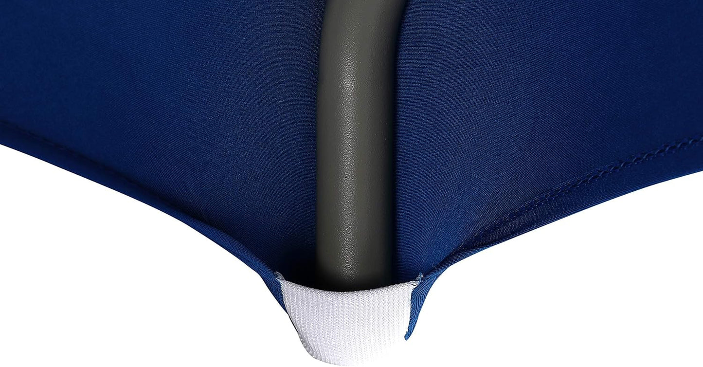 LZY Spandex Table Covers 6 Feet, Stretch/Fitted Table Covers for 6 Feet Folding Table, Rectangular Spandex Table Cloths for Wedding Party or Event (6FT-2PCS, Classicblue)