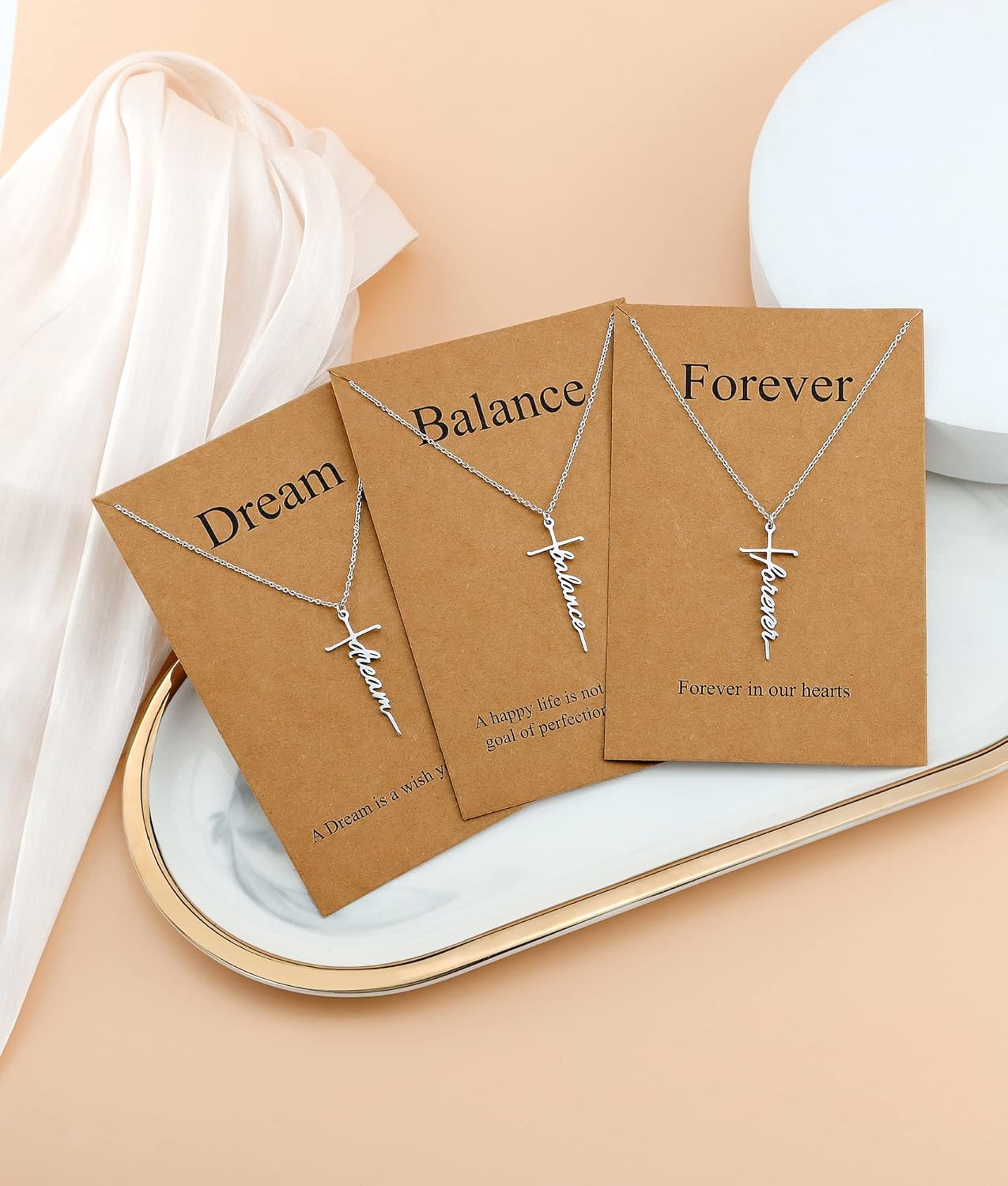 Lcherry Faith Cross Pendant Necklace for Women Religious Christian Jewelry Mother's Day Gifts for Women