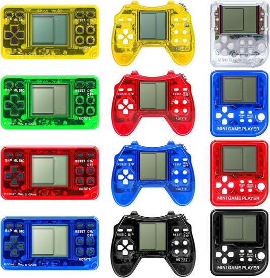 12Pcs Video Game Party Favors for Kids, Arcade Video Game Keychain Video Game Party Supplies