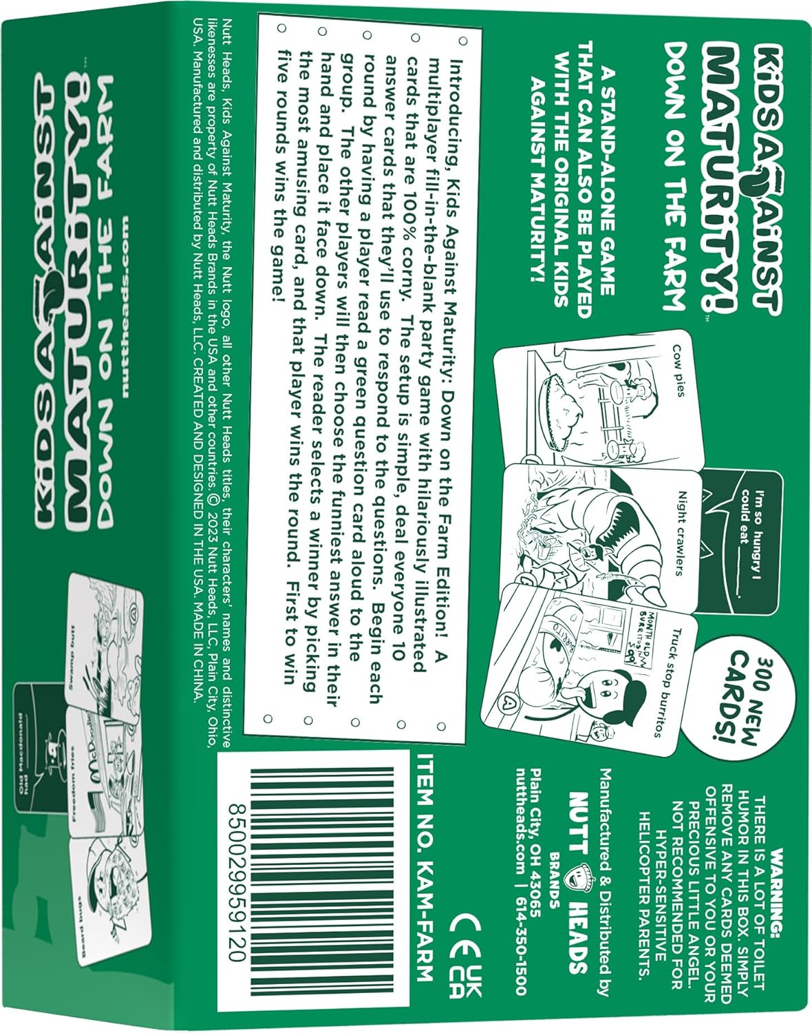 Kids Against Maturity Card Game (Farm Edition)