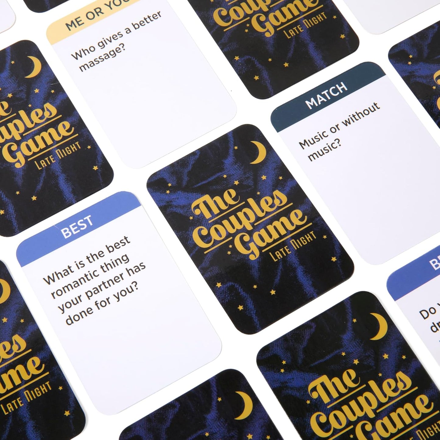 DSS Games The Couples Game Late Night [Fun Adult Card Game for Date Nights | Romantic Couples Gift for Him or Her | 150 Questions for 2 Players | Perfect for Anniversary, Engagement